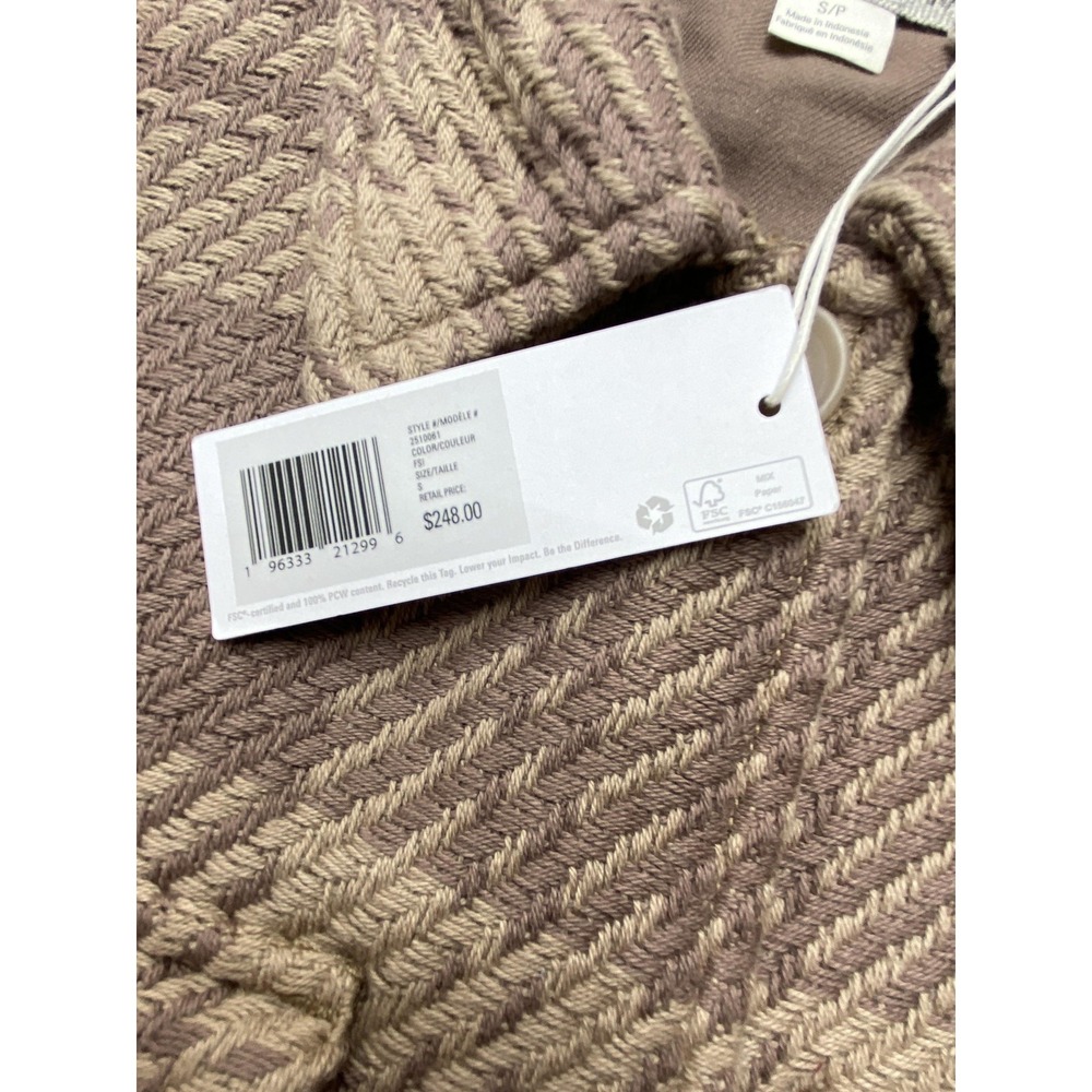 Outerknown Blanket Shirt Jacket Mens S Brown Plaid Quilted Lined Shacket - Picture 4 of 15